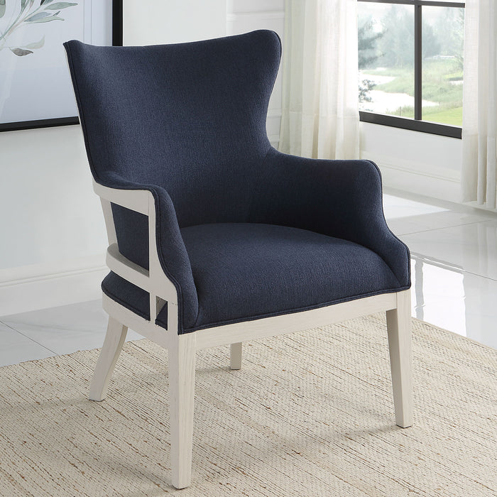 Gordonston - Blue Fabric Accent Chair