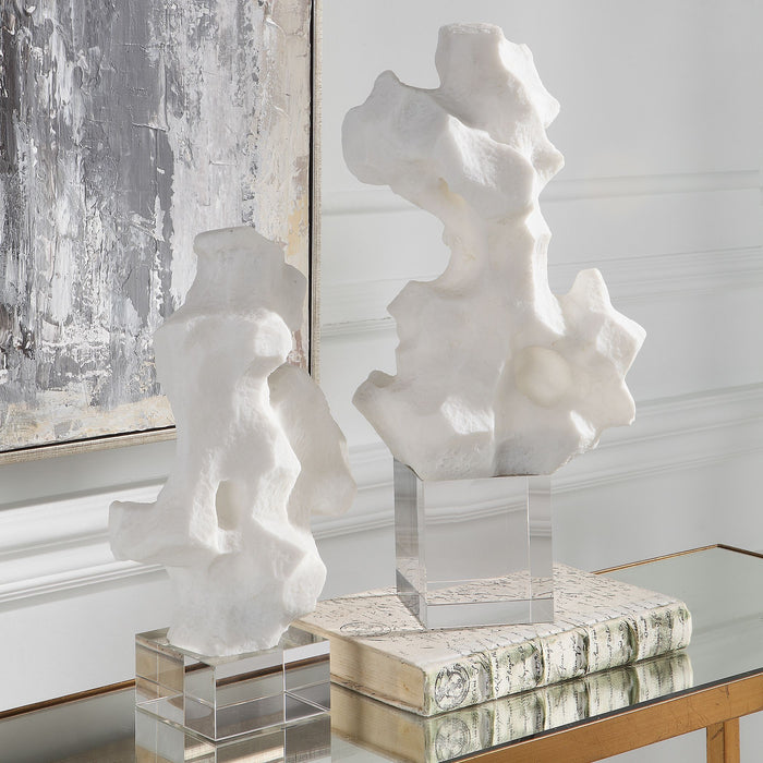 Remnant - Sculptures (Set of 2) - White