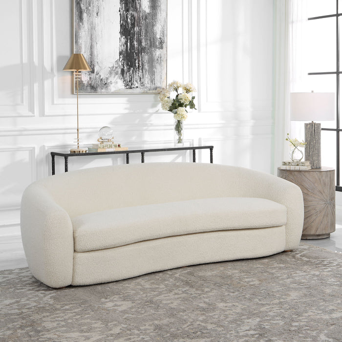 Capra - Art Deco White Sofa
