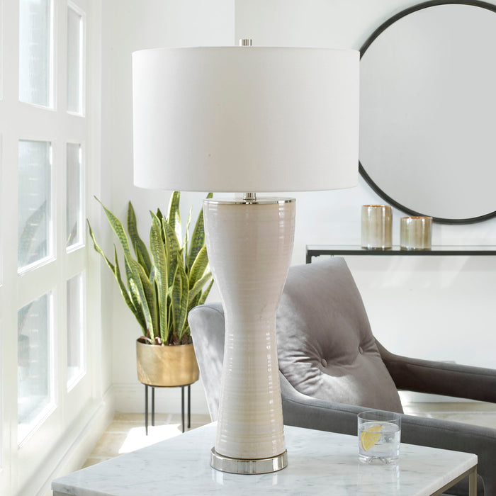 Amphora - Glaze Table Lamp - Off-White