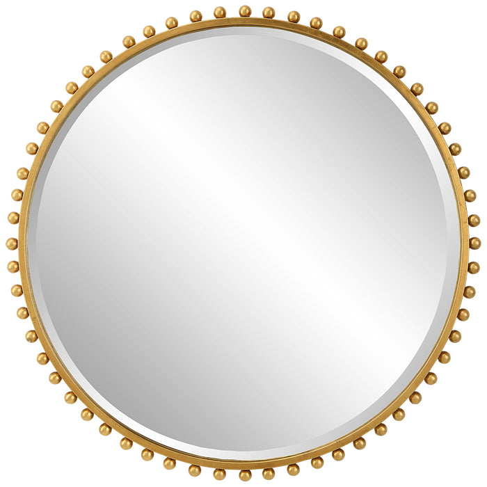 Taza - Round Mirror - Gold