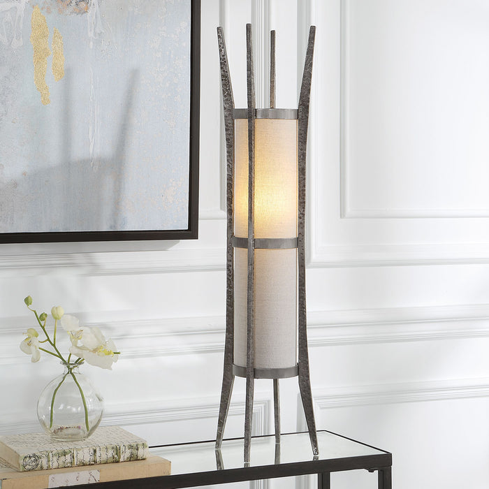 Fortress - Rustic Accent Lamp - Gray