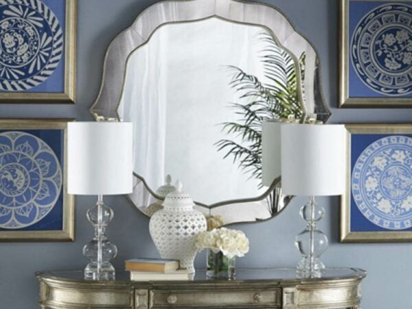 Mirrors on a wall