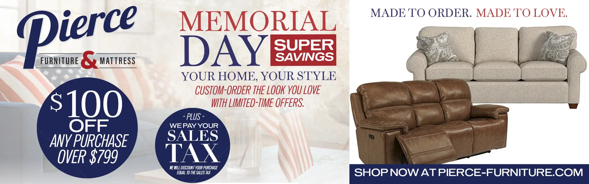 Pierce Memorial Day Online Rotator 1920×600 APR2026