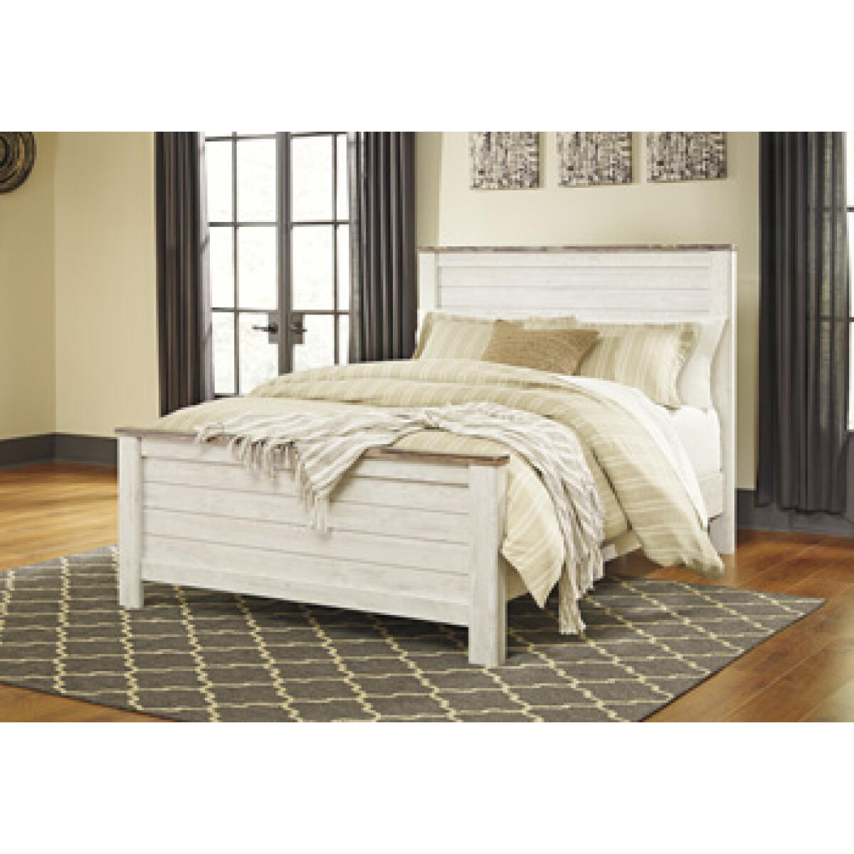 40bcf1285ef0763931306187c01c3eb7 Willowton Queen Panel Bed - Image 1