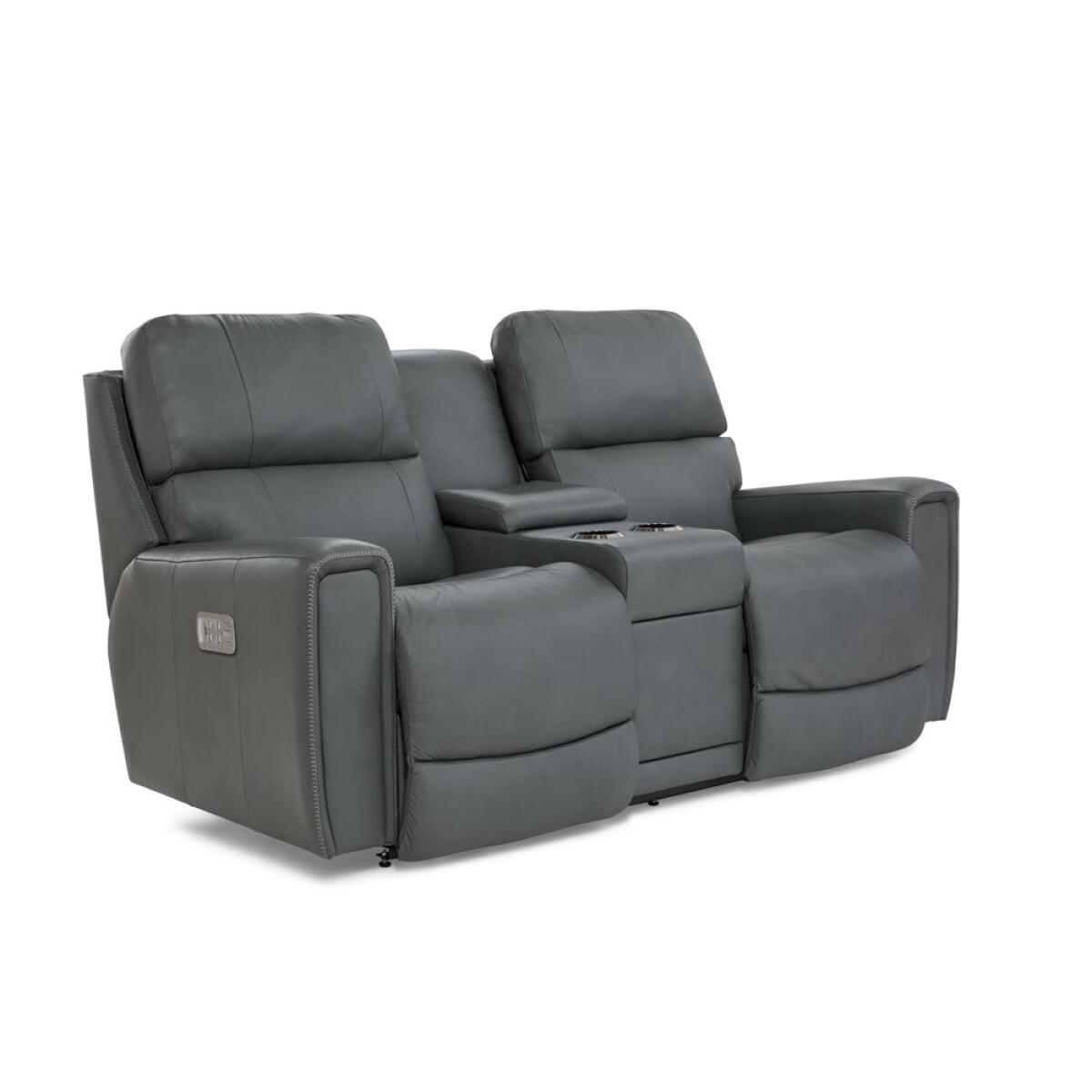 Apollo Power Reclining Sofa w/ Console Headrest & Lumbar Apollo Power Reclining Sofa w/ Console Headrest & Lumbar - Image 1