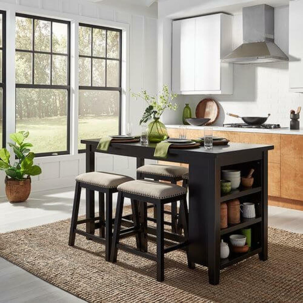 Brook Creek 5 Piece Counter Set – Black Brook Creek 5 Piece Counter Set - Black - Image 1