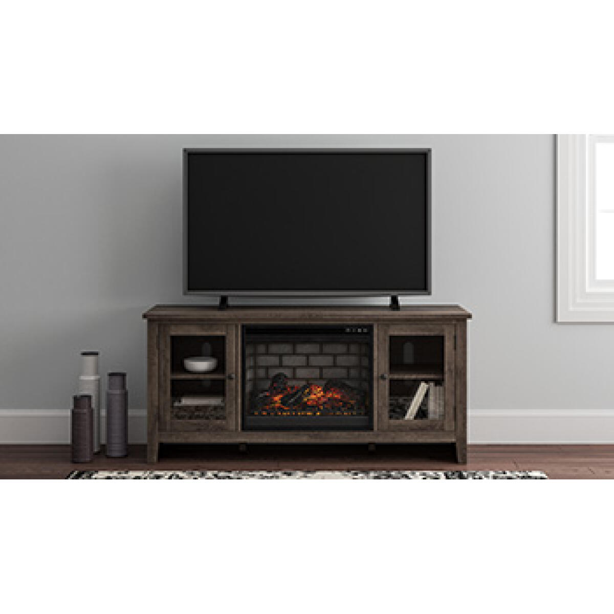 5f4baef5a63ffe14fac8a7357b668234 Arlenbry 60" TV Stand with Electric Fireplace - Image 1