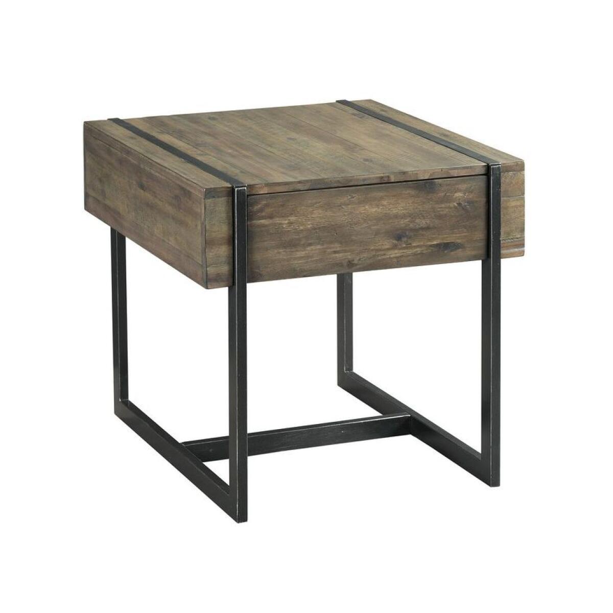 Modern Timber Rectangular Drawer End Table Modern Timber Rectangular Drawer End Table - Image 1