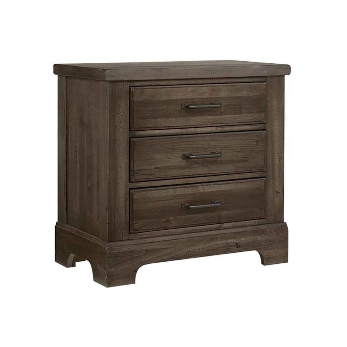 Artisan & Post Cool Rustic Mink Nightstand 3 Drawers Artisan & Post Cool Rustic Mink Nightstand 3 Drawers - Image 1