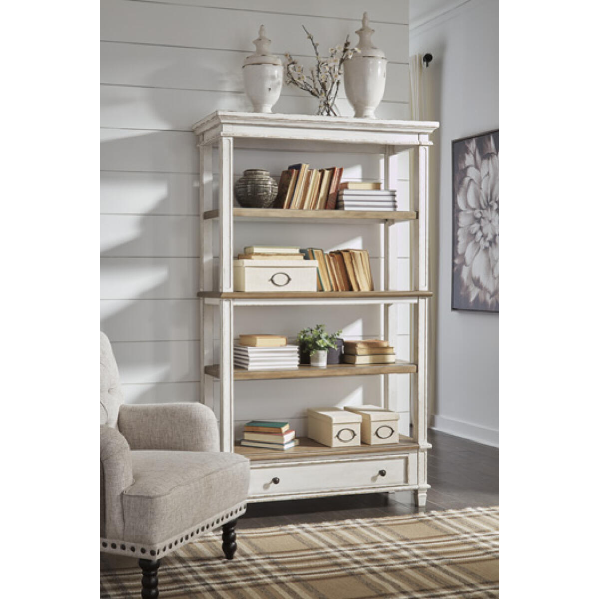 ed3bd5a00f77061e9957ee9c85c2d3c1 Realyn 75" Bookcase - Image 1