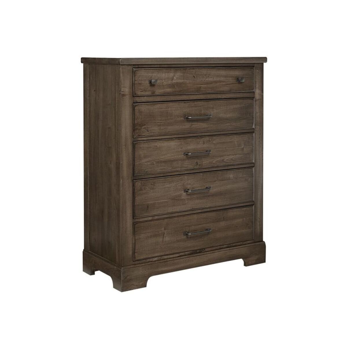 Artisan & Post Cool Rustic Mink Chest – 5 Drawers Artisan & Post Cool Rustic Mink Chest - 5 Drawers - Image 1