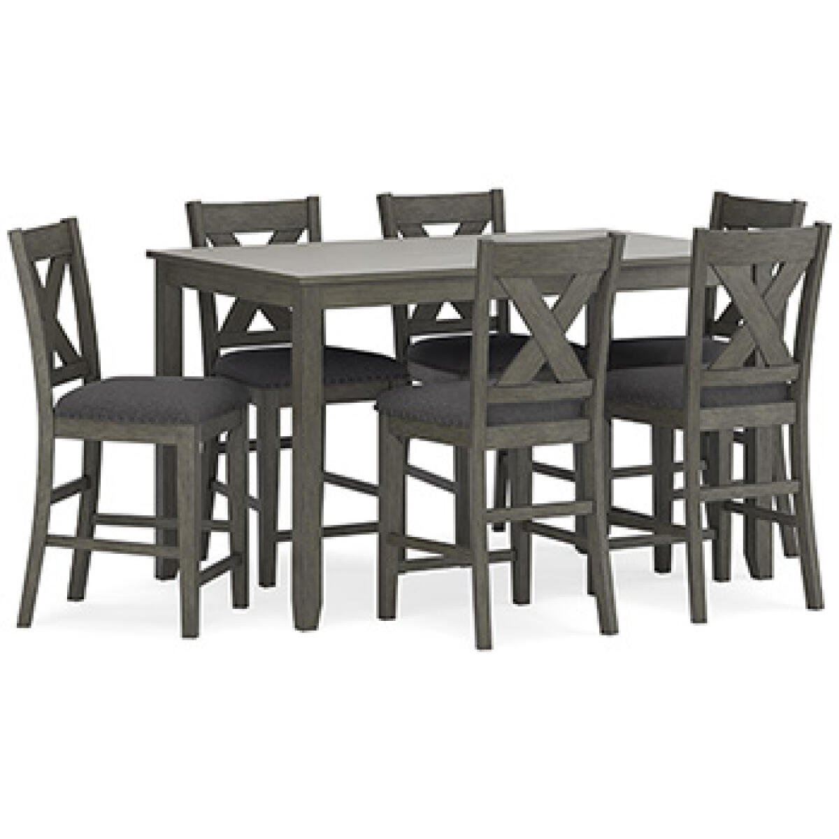 f0bf845ecdf60a073fe397d4d5b945cd Caitbrook Counter Height Dining Table and Bar Stools (Set of 7) - Image 1