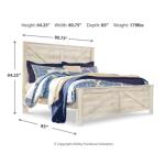 Bellaby King Crossbuck Panel Bed - Image 5