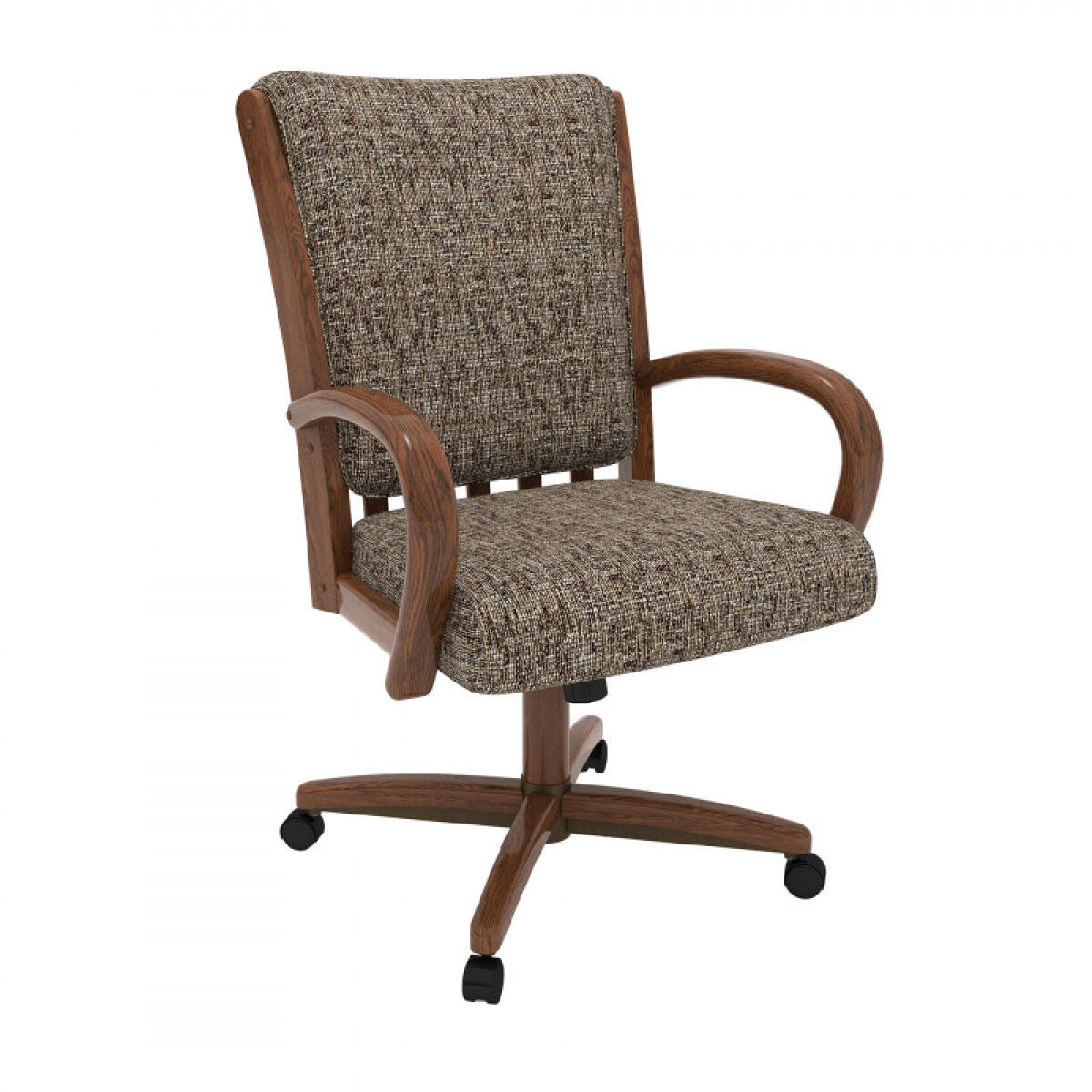 Chromcraft Dining™ Baylor Collection Quick Shipping Chair in Walnut Finish Chromcraft Dining™ Baylor Collection Quick Shipping Chair in Walnut Finish - Image 1