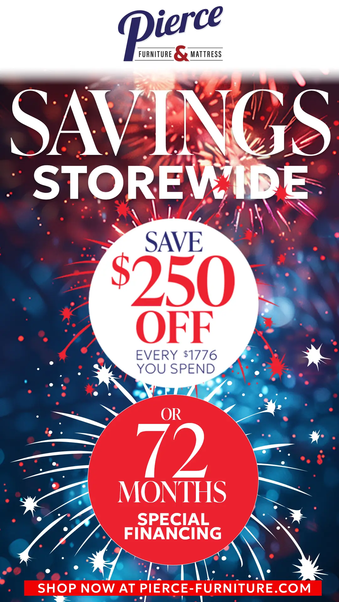 Pierce Furniture 4th of July Online Rotators 3