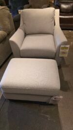 Floor Model LaZBoy Chair & Ottoman